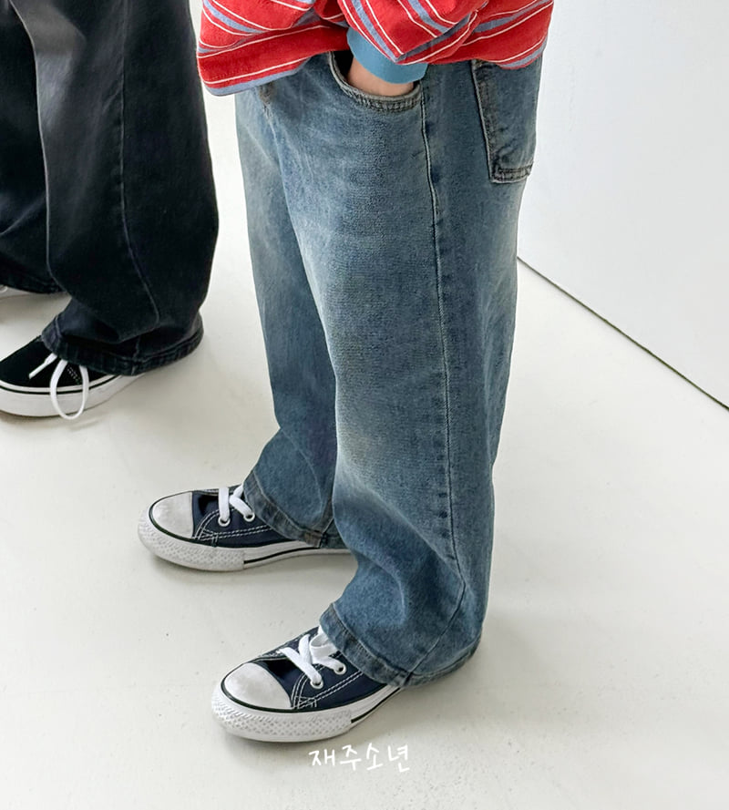 Witty Boy - Korean Children Fashion - #littlefashionista - Signature Stretch Denim Pants - 2