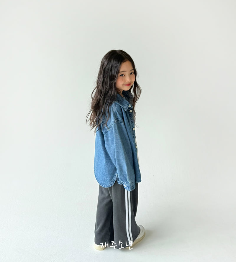 Witty Boy - Korean Children Fashion - #littlefashionista - Authentic Denim Shirt - 10