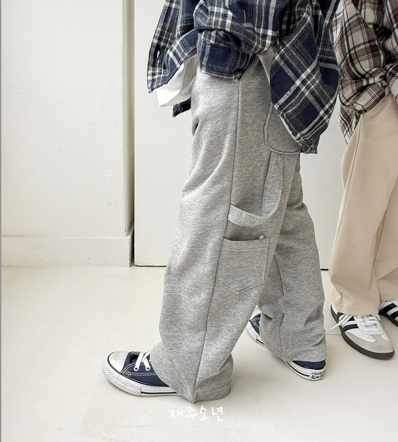 Witty Boy - Korean Children Fashion - #littlefashionista - Carpenter Training Pants - 11