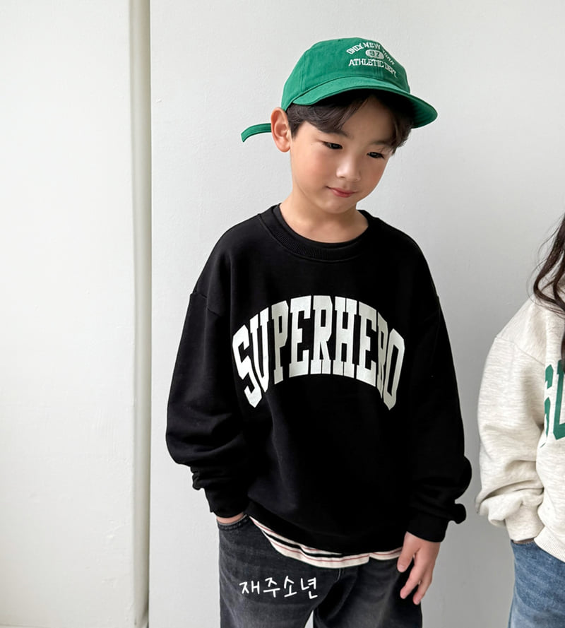 Witty Boy - Korean Children Fashion - #littlefashionista - Hero Sweatshirt - 4