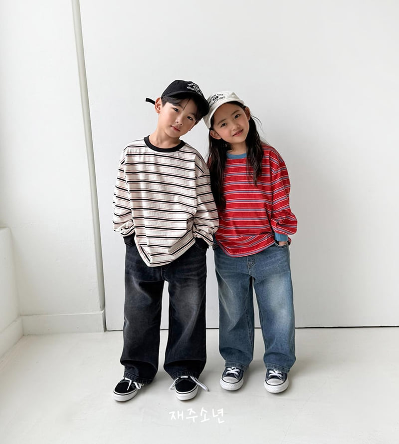 Witty Boy - Korean Children Fashion - #magicofchildhood - Signature Stretch Denim Pants - 4