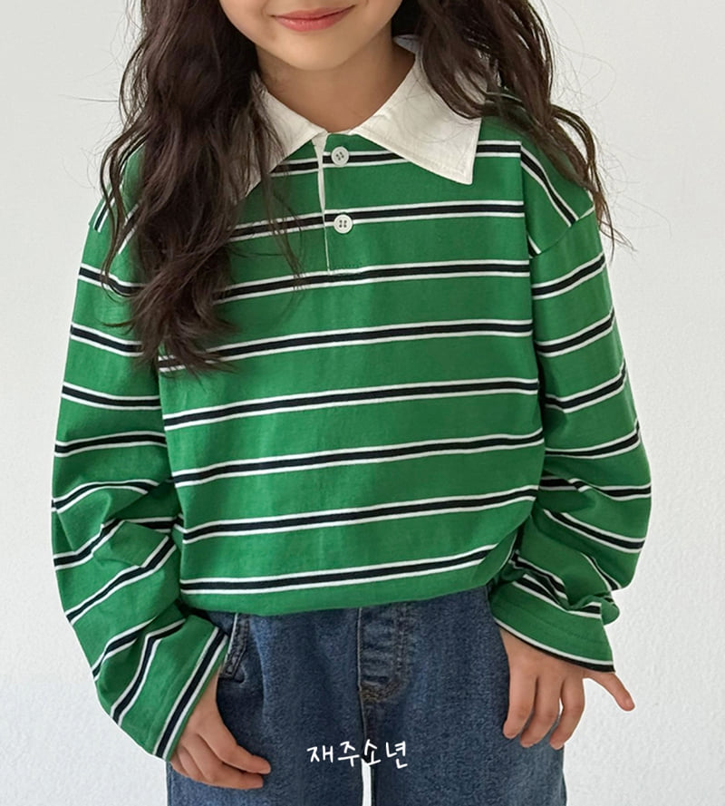 Witty Boy - Korean Children Fashion - #minifashionista - Milano Collar Tee - 2