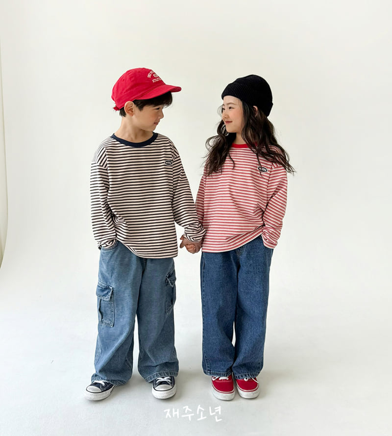 Witty Boy - Korean Children Fashion - #magicofchildhood - Hip Cargo Denim Pants - 4