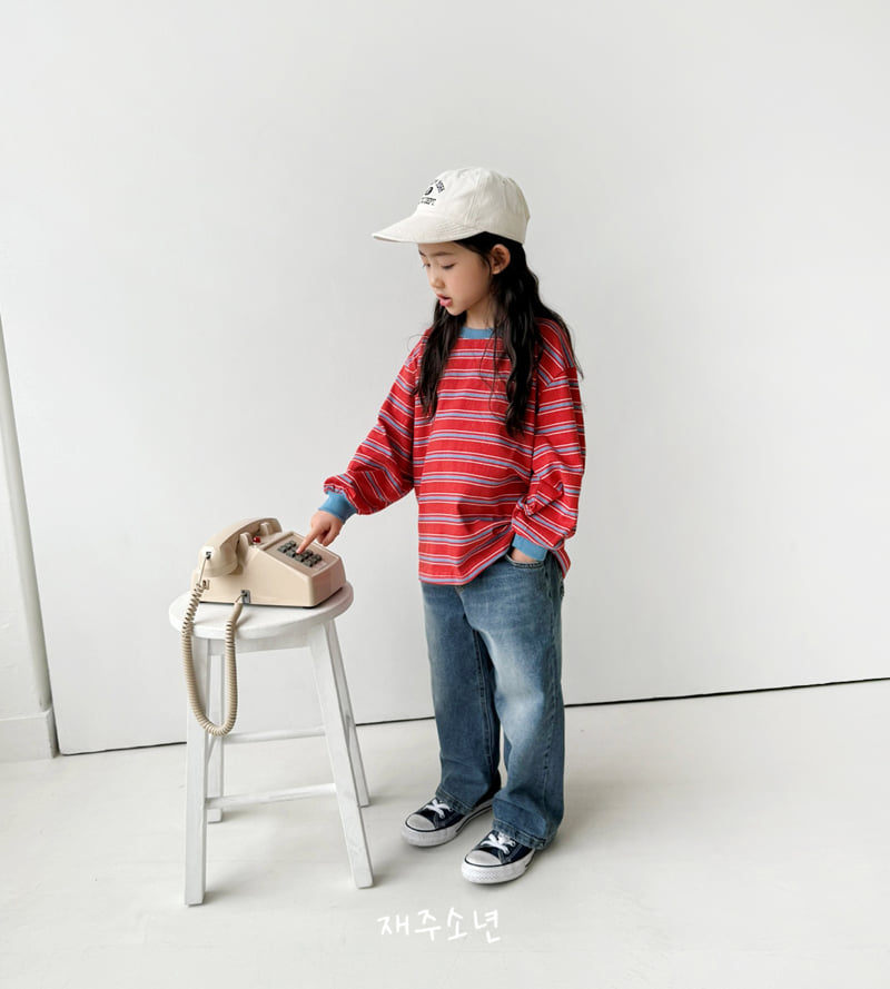 Witty Boy - Korean Children Fashion - #prettylittlegirls - Signature Stretch Denim Pants - 5