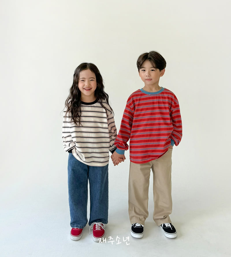 Witty Boy - Korean Children Fashion - #todddlerfashion - Standard Stretch Denim Pants - 5