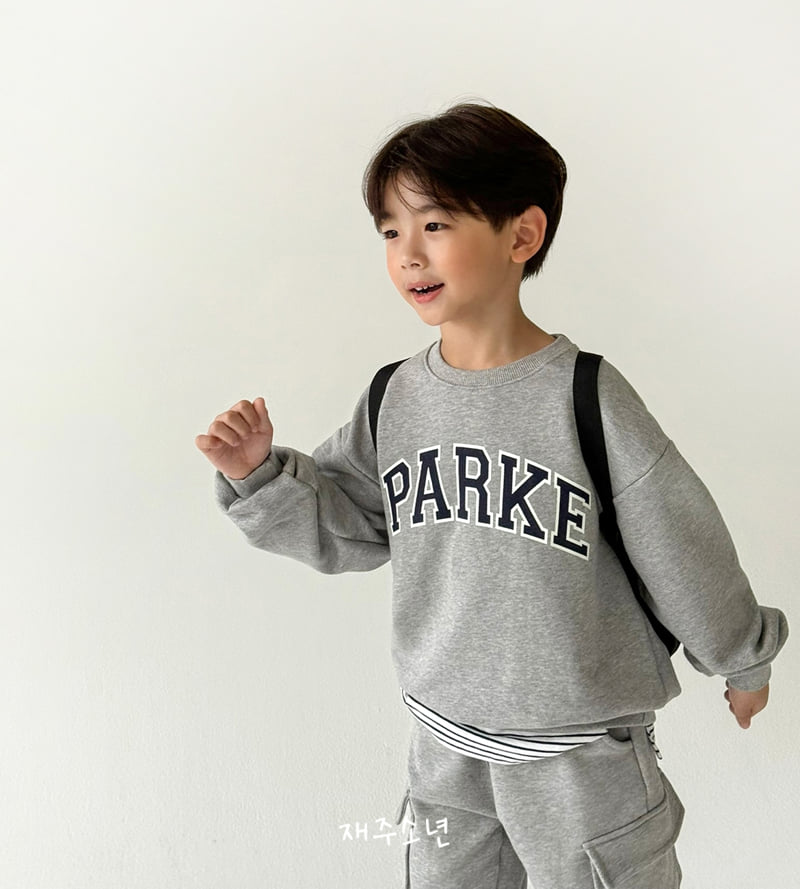 Witty Boy - Korean Children Fashion - #todddlerfashion - Parquet Sweatshirt - 12