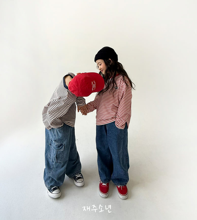 Witty Boy - Korean Children Fashion - #todddlerfashion - Hip Cargo Denim Pants - 6