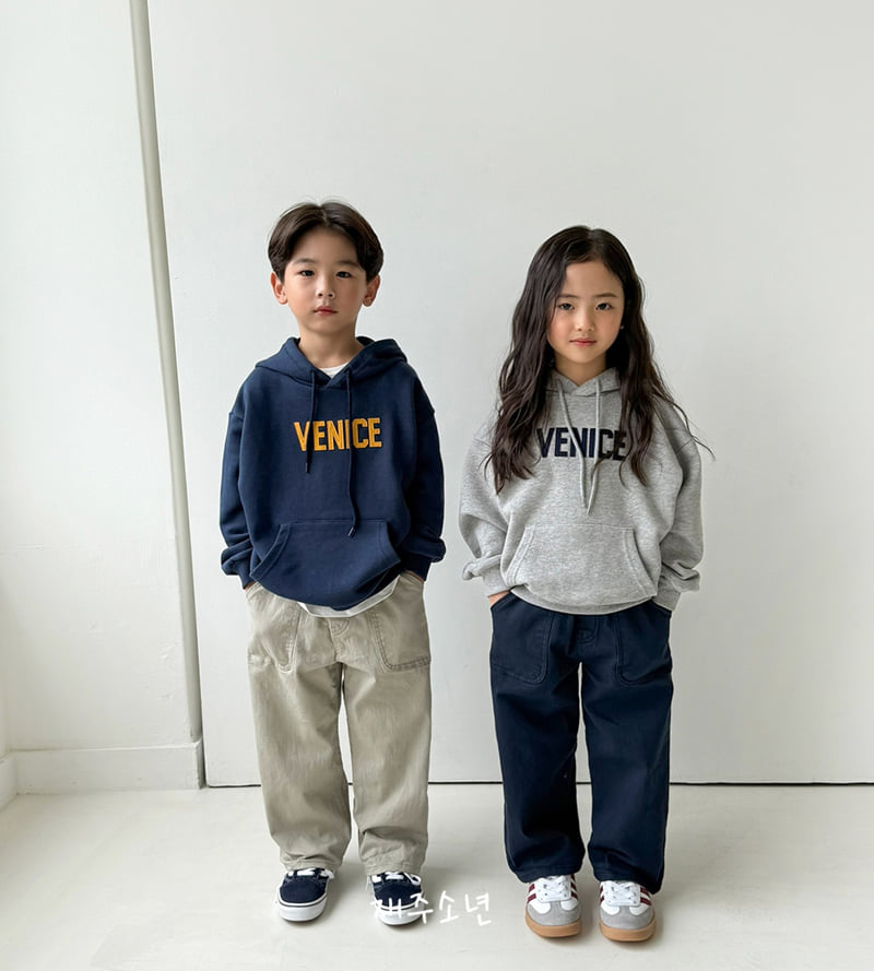Witty Boy - Korean Children Fashion - #toddlerclothing - Venice Hoodie - 12