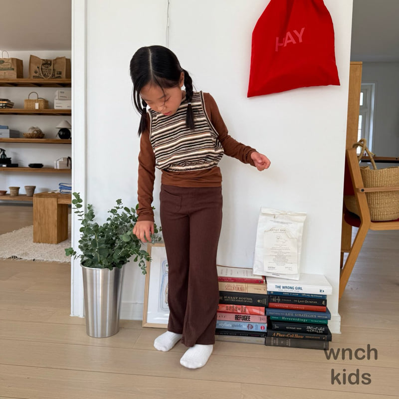 Wnch Kids - Korean Children Fashion - #Kfashion4kids - Pom-Pom Ribbed Pants - 10