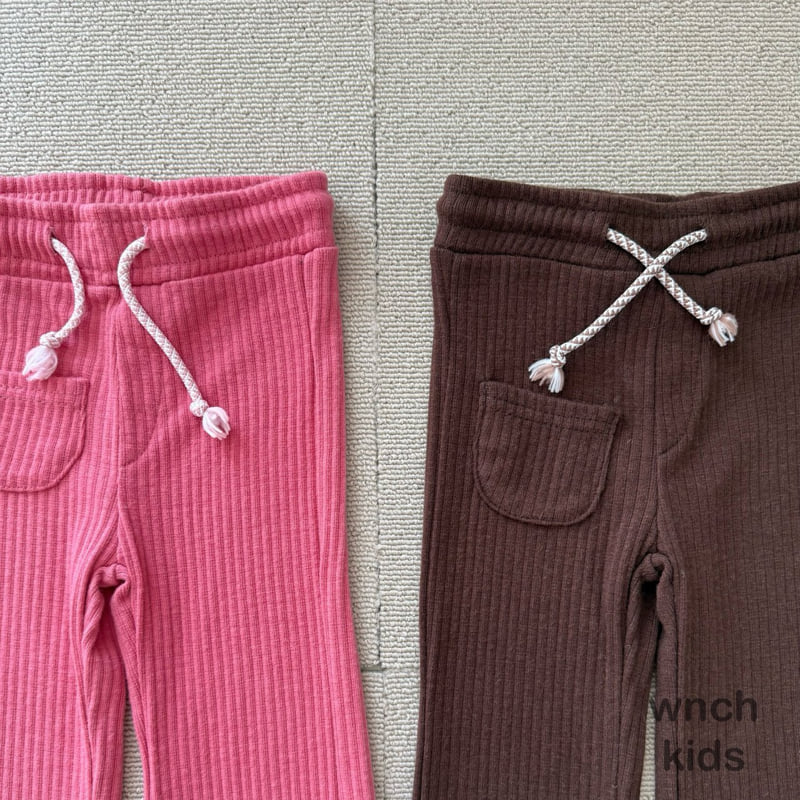 Wnch Kids - Korean Children Fashion - #childrensboutique - Pom-Pom Ribbed Pants - 3