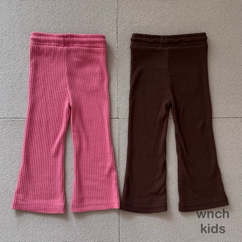 Wnch Kids - Korean Children Fashion - #childrensboutique - Pom-Pom Ribbed Pants - 4