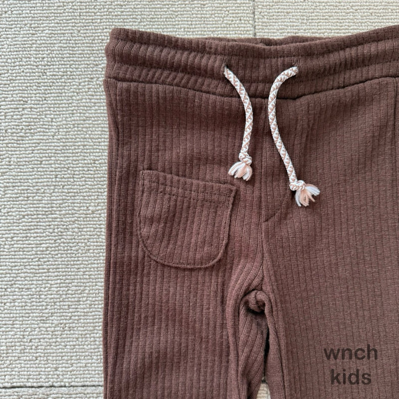 Wnch Kids - Korean Children Fashion - #fashionkids - Pom-Pom Ribbed Pants - 6