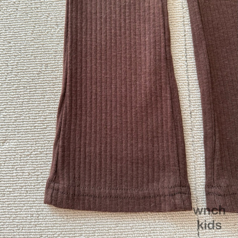 Wnch Kids - Korean Children Fashion - #kidsshorts - Pom-Pom Ribbed Pants - 7
