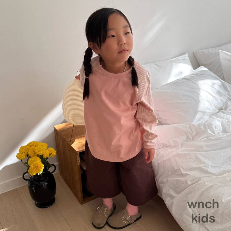 Wnch Kids - Korean Children Fashion - #kidsshorts - Latte Tee - 8