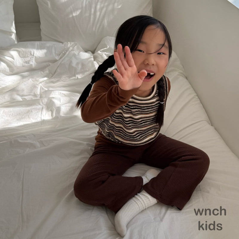 Wnch Kids - Korean Children Fashion - #kidzfashiontrend - Pom-Pom Ribbed Pants - 9
