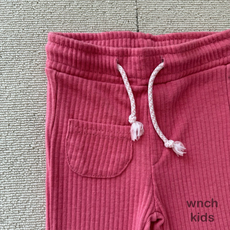 Wnch Kids - Korean Children Fashion - #magicofchildhood - Pom-Pom Ribbed Pants - 12