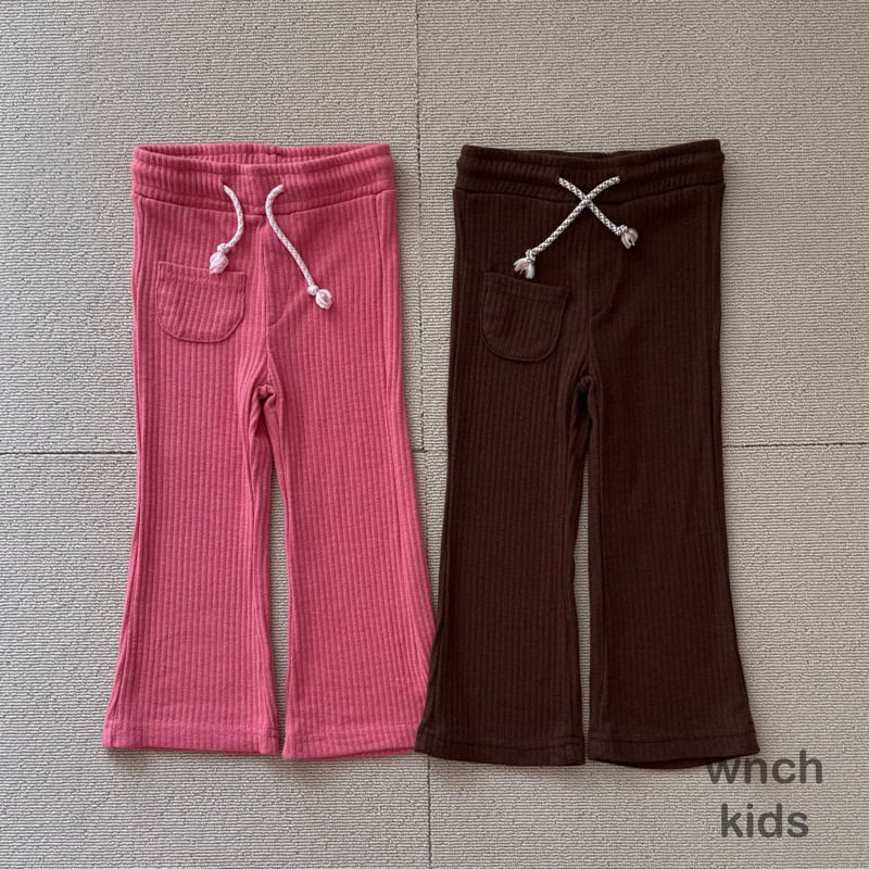 Wnch Kids - Korean Children Fashion - #stylishchildhood - Pom-Pom Ribbed Pants