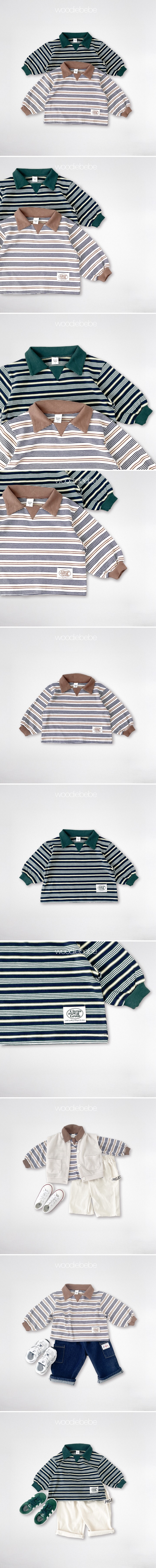 Woodie - Korean Children Fashion - #Kfashion4kids - Peppy Collar Tee - 2
