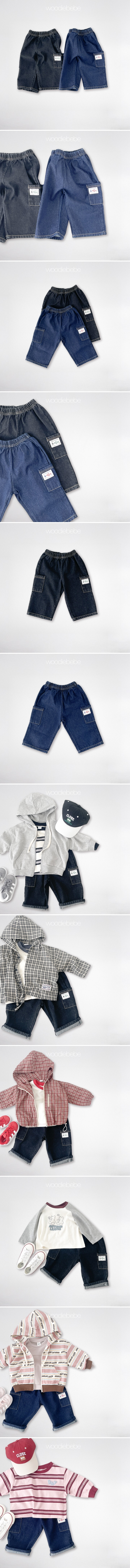 Woodie - Korean Children Fashion - #childrensboutique - Pocket Denim Pants - 2