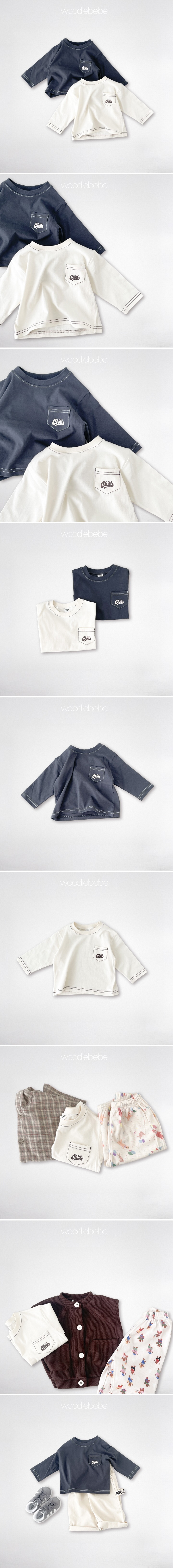Woodie - Korean Children Fashion - #kidzfashiontrend - Pocket Tee - 2