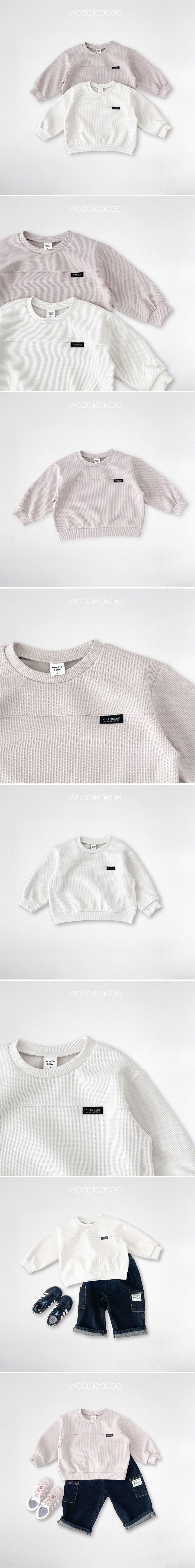 Waffle Sweatshirt by Woodie for Child - view 2