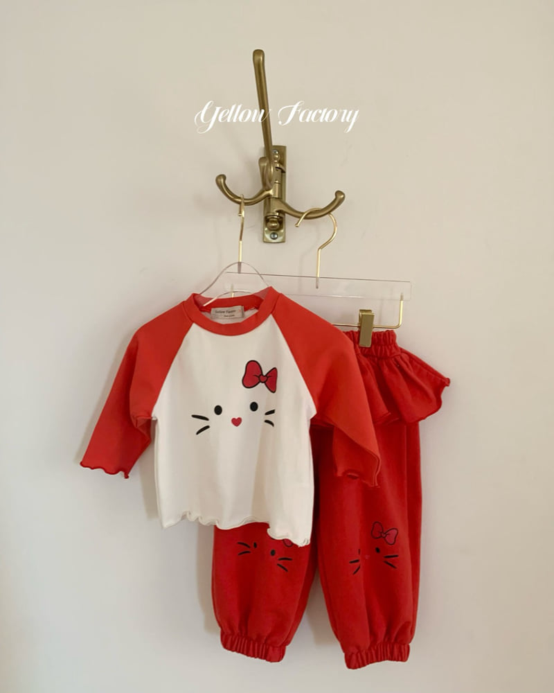 Yellow Factory - Korean Baby Fashion - #babyfashion - Meow Frill Pants - 11