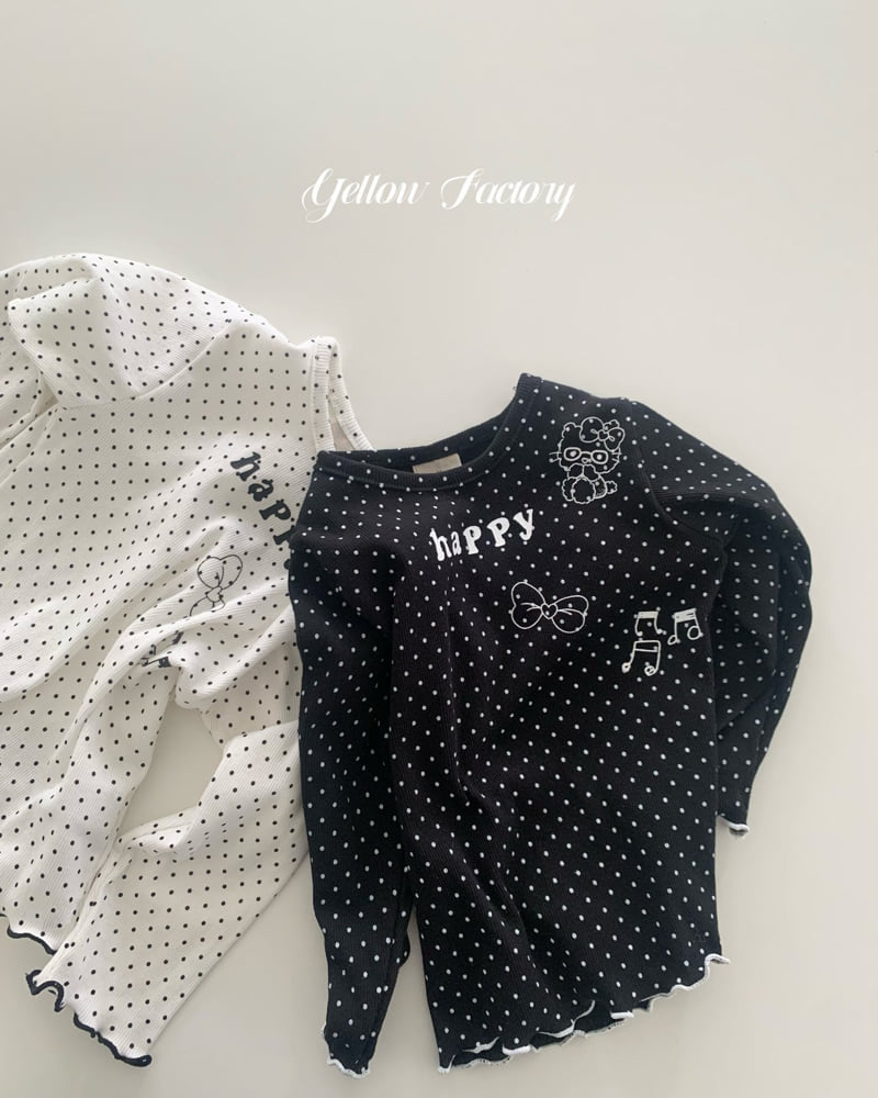 Yellow Factory - Korean Baby Fashion - #babyfashion - Happy Dot Tee - 3