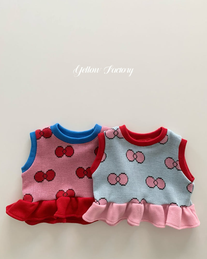 Yellow Factory - Korean Baby Fashion - #babyfever - Aki Frill Knit Vest - 8