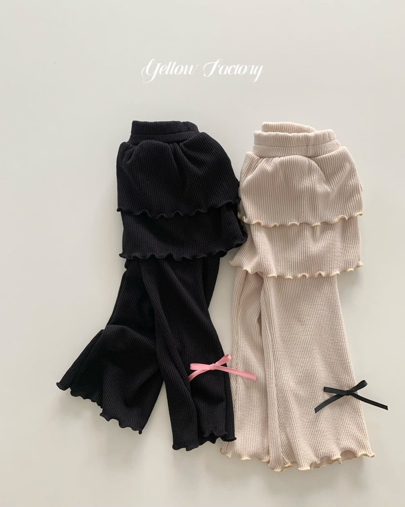 Yellow Factory - Korean Baby Fashion - #babyfever - Bubbly Frill Ribbon Pants - 7