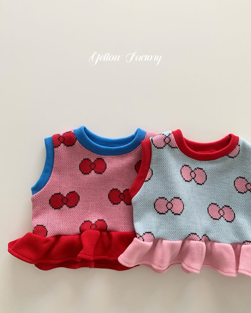 Yellow Factory - Korean Baby Fashion - #babygirlfashion - Aki Frill Knit Vest - 9
