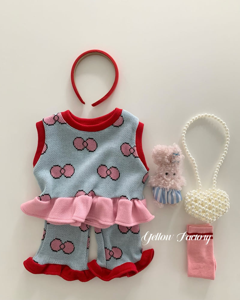 Yellow Factory - Korean Baby Fashion - #babyfever - Aki Frill Knit Pants - 4