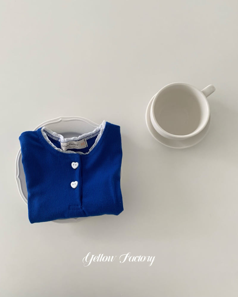 Yellow Factory - Korean Baby Fashion - #babylifestyle - Heart Button Tee - 11