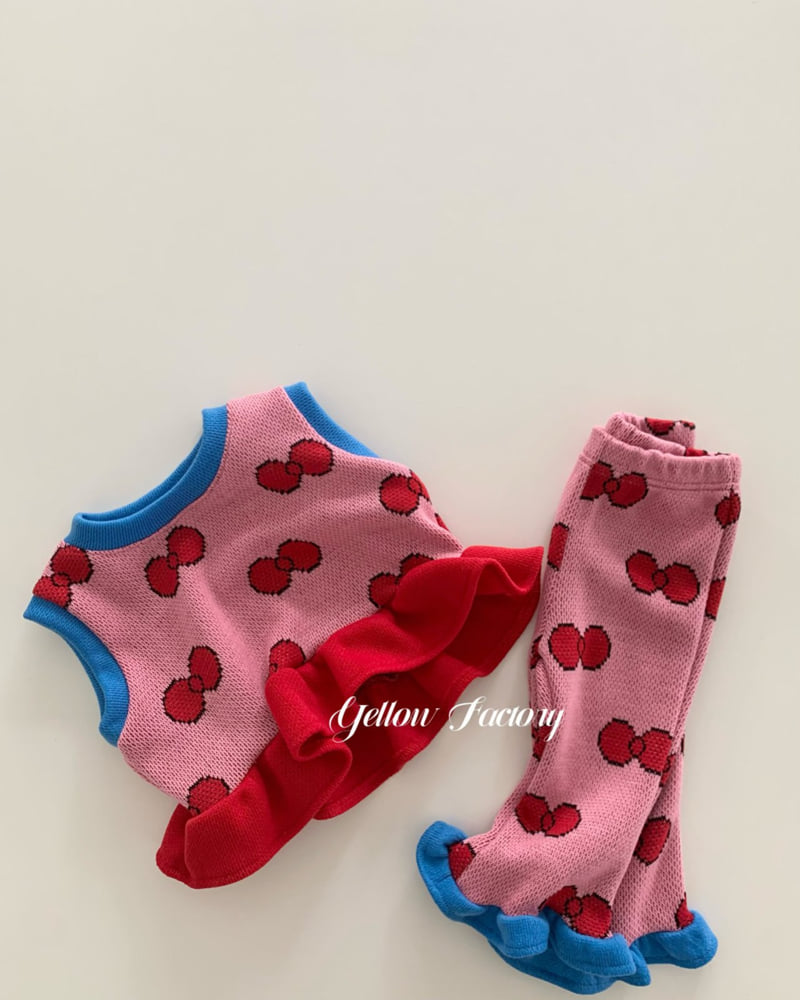 Yellow Factory - Korean Baby Fashion - #babyootd - Aki Frill Knit Vest - 12