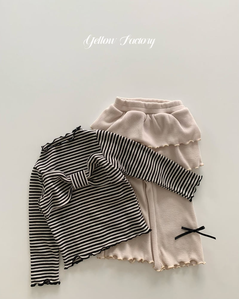 Yellow Factory - Korean Baby Fashion - #babyootd - Bubbly Frill Ribbon Pants - 11