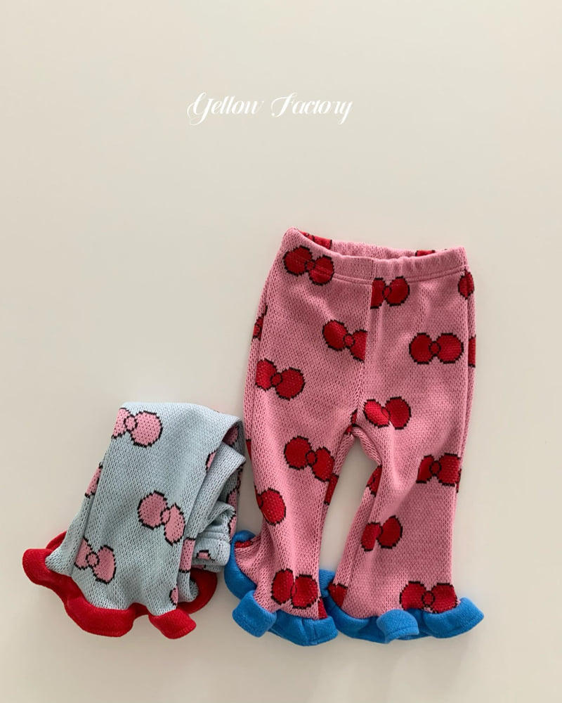 Yellow Factory - Korean Baby Fashion - #babyootd - Aki Frill Knit Pants - 7