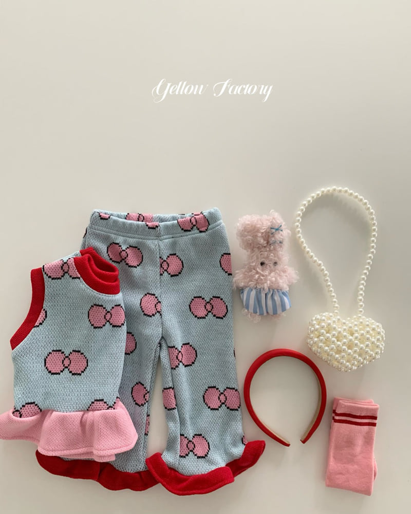 Yellow Factory - Korean Baby Fashion - #babywear - Aki Frill Knit Pants - 10