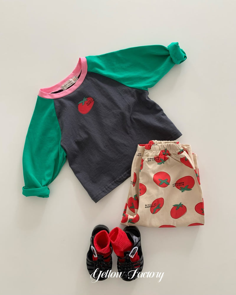 Yellow Factory - Korean Baby Fashion - #onlinebabyshop - Tomato Raglan Tee - 8