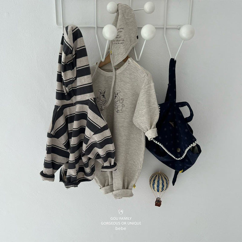go;u - Korean Baby Fashion - #babyboutique - Bebe Strong Hoodie Cardigan - 10