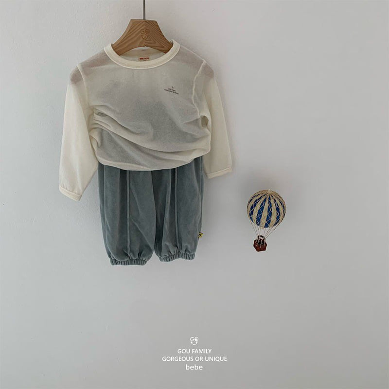 go;u - Korean Baby Fashion - #babyboutique - Bebe Elastic Tee - 2
