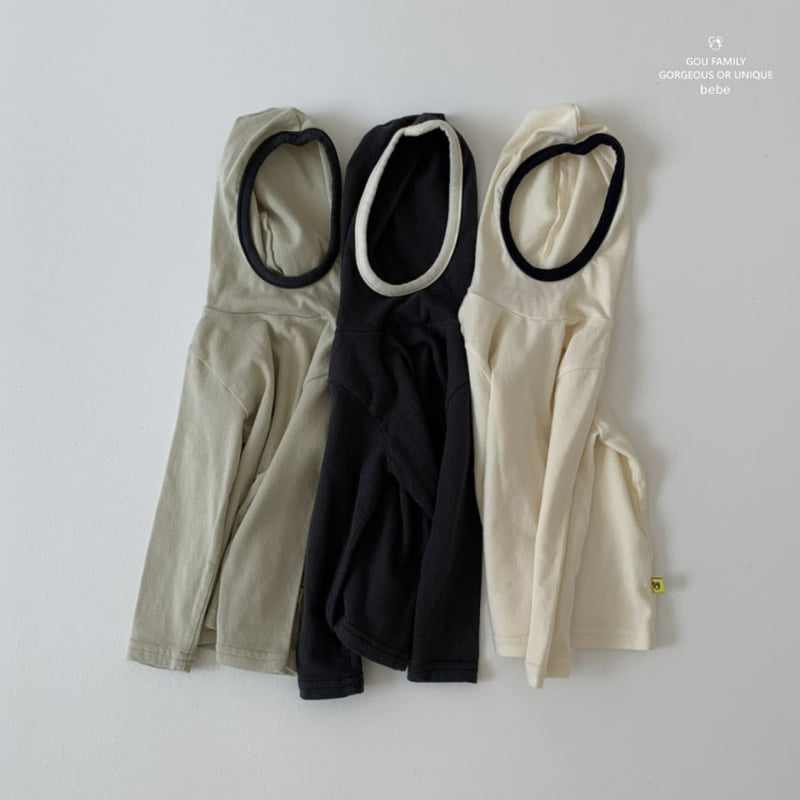go;u - Korean Baby Fashion - #babyboutique - Bebe Hooded Layered Tee