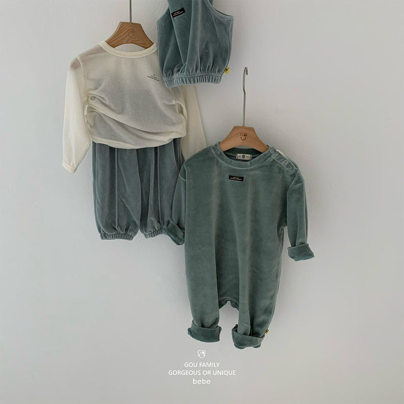 go;u - Korean Baby Fashion - #babyboutiqueclothing - Bebe Elastic Tee - 4
