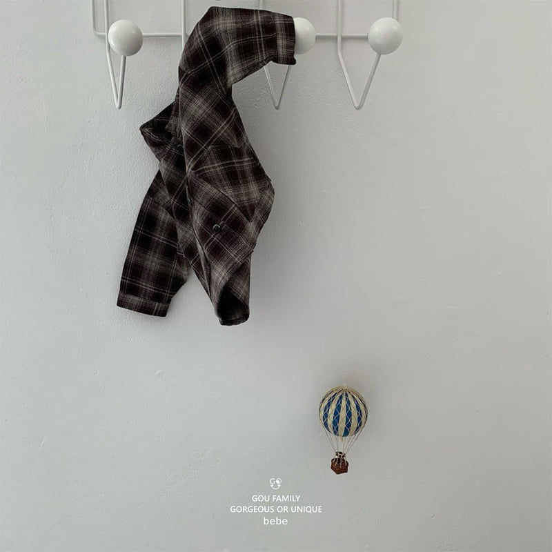 go;u - Korean Baby Fashion - #babyfashion - Bebe Fall Check Shirt - 2