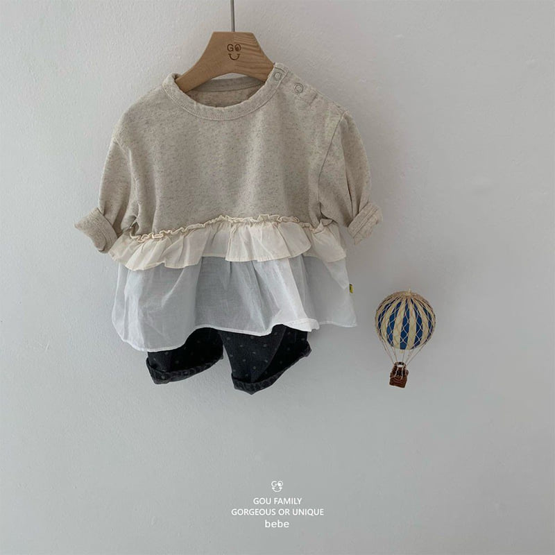go;u - Korean Baby Fashion - #babyfashion - Bebe Moist Long Tee - 9