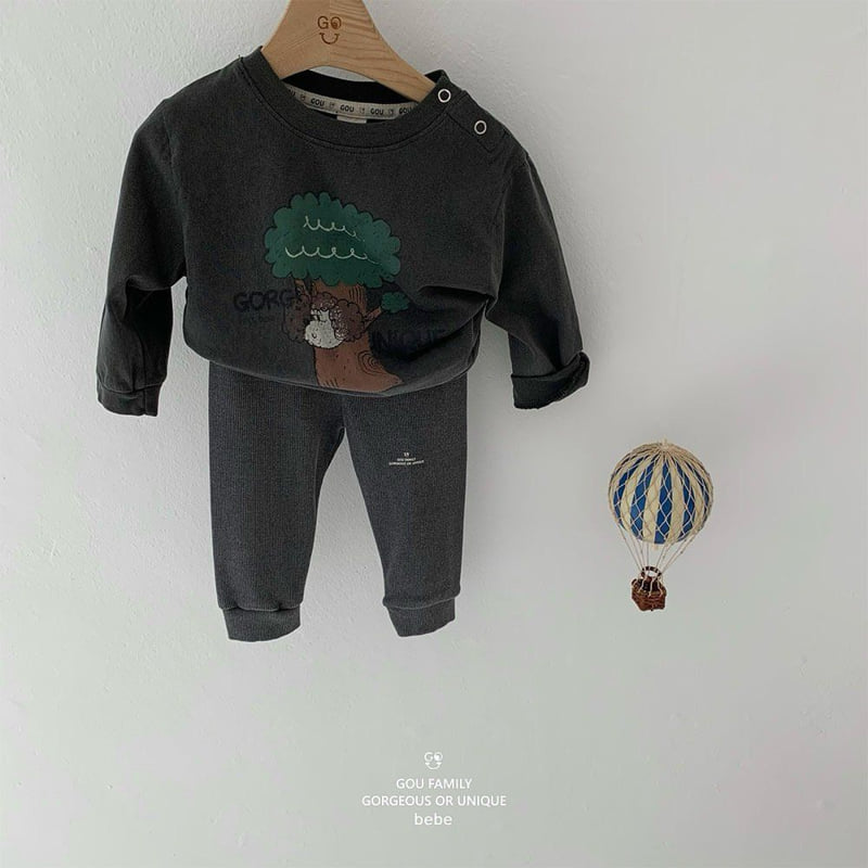 go;u - Korean Baby Fashion - #babyfashion - Bebe Tree Dot Tee - 3