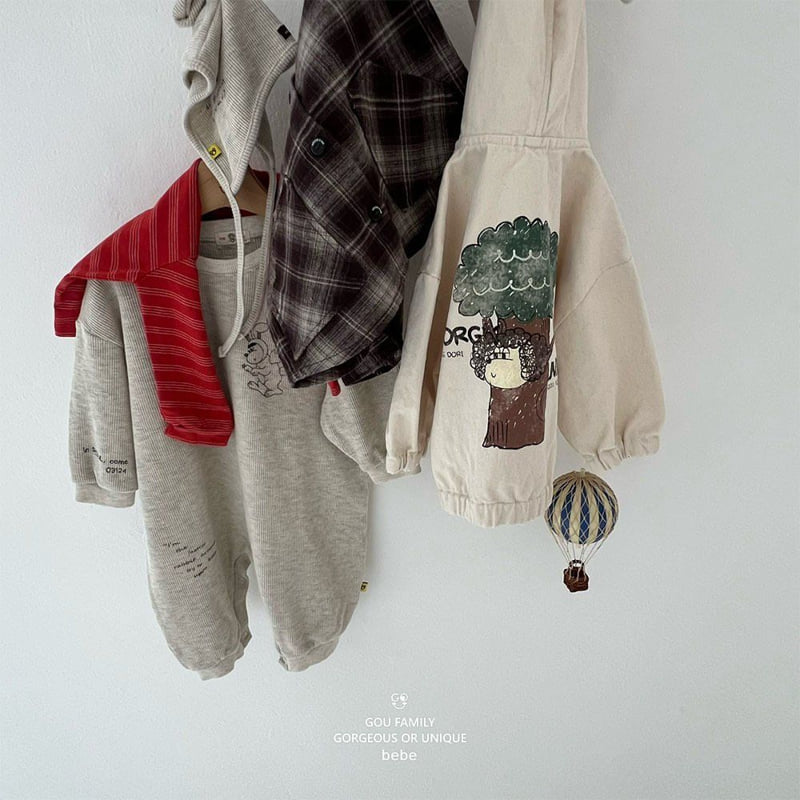 go;u - Korean Baby Fashion - #babyfever - Bebe Fall Check Shirt - 3