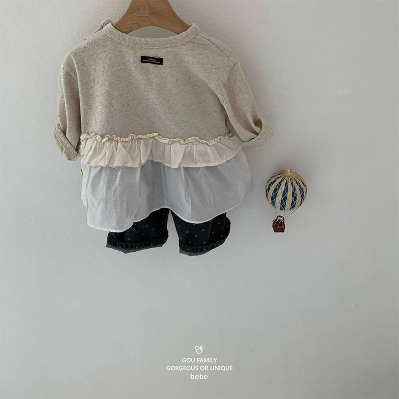 go;u - Korean Baby Fashion - #babyfever - Bebe Moist Long Tee - 10