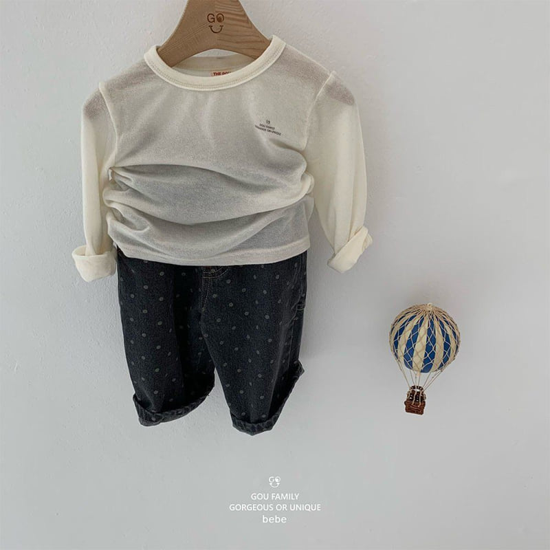 go;u - Korean Baby Fashion - #babyfever - Bebe Elastic Tee - 6
