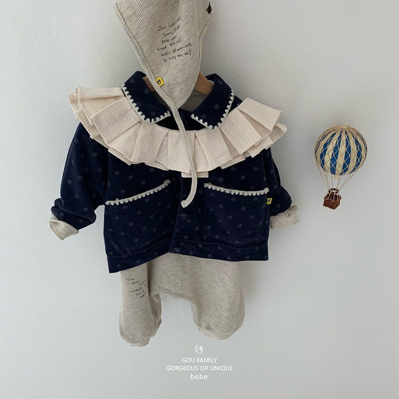 go;u - Korean Baby Fashion - #babyfever - Bebe Chestnut Jacket - 3