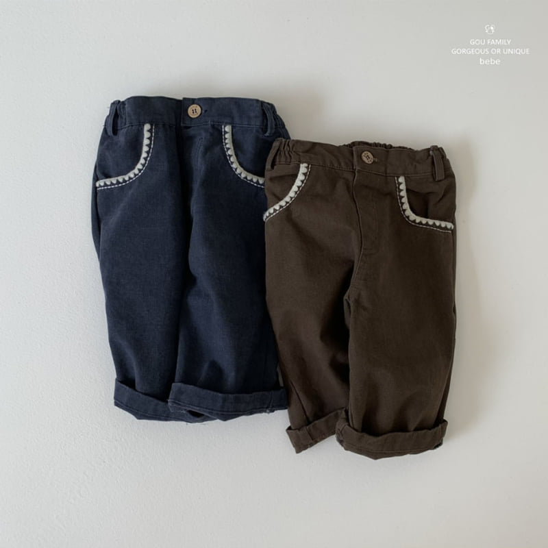 go;u - Korean Baby Fashion - #babyfever - Bebe Cute Pocket Pants
