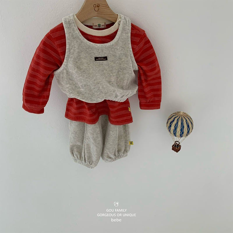 go;u - Korean Baby Fashion - #babygirlfashion - Bebe Five Tee - 8